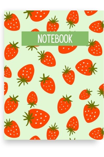 strawberry notebook